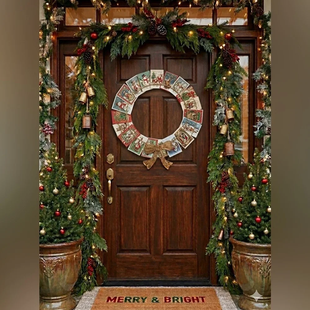 UNBRANDED | Holiday Card Wreath